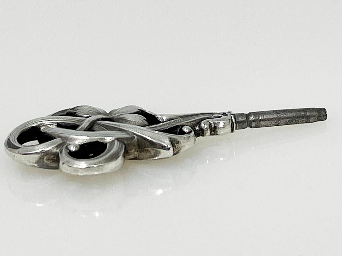 19th Century Dutch Art Nouveau silver watch-key, 1890

A silver watch key with Art Nouveau leaf pattern. The key is Dutch silver hallmarked with 