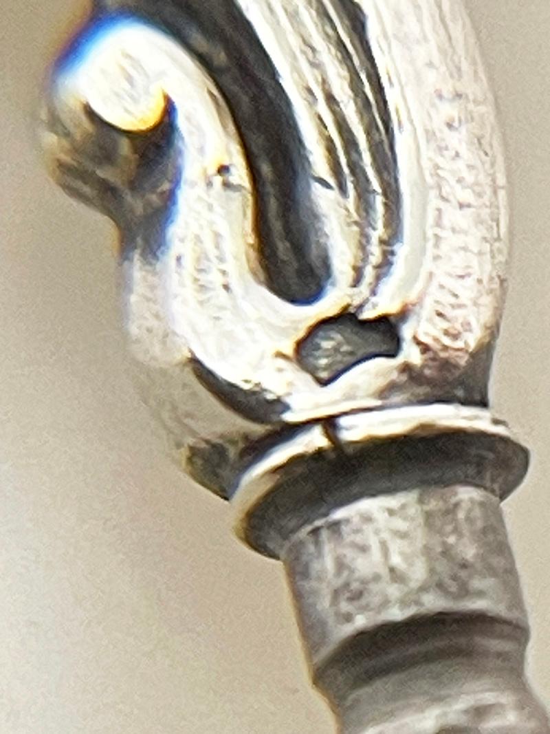 Silver 19th Century Dutch Art Nouveau silver watch-key, 1890 For Sale