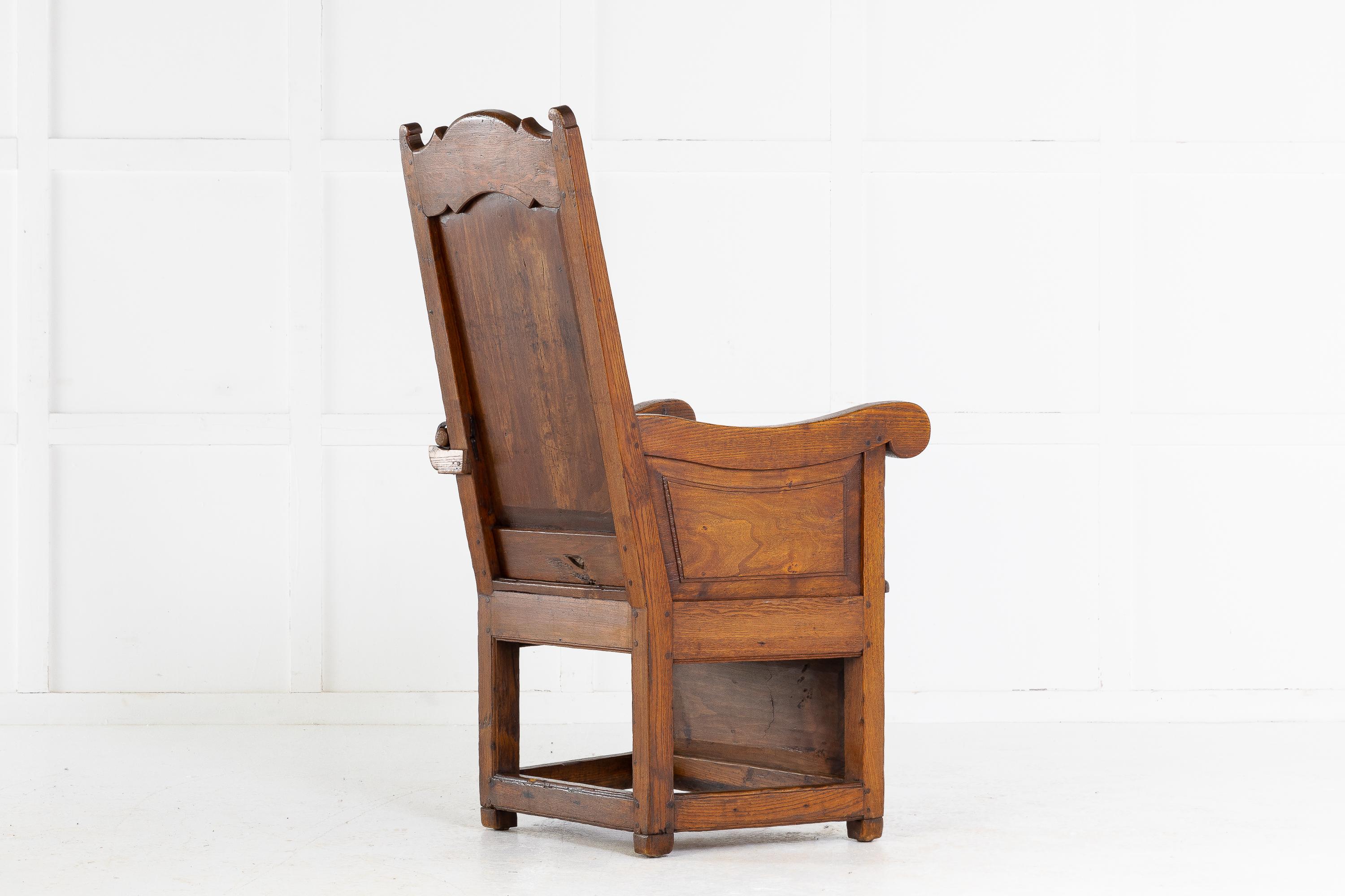 Chaise en agneau de frêne hollandais du 19ème siècle en vente 2