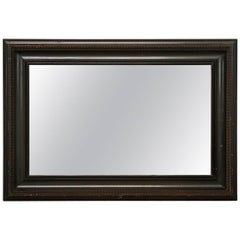 19th Century Dutch Baroque Style Ebonized Mirror