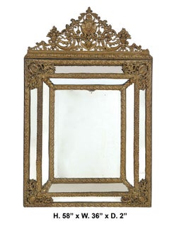 19th Century Dutch Baroque Style Repousse Mirror