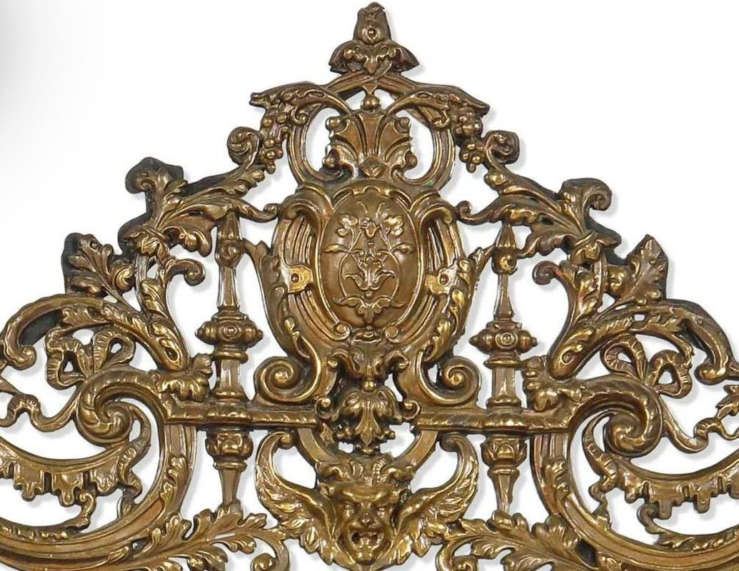 19th Century Dutch Baroque Style Repousse Mirror 1
