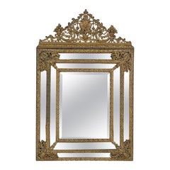 19th Century Dutch Baroque Style Repousse Mirror