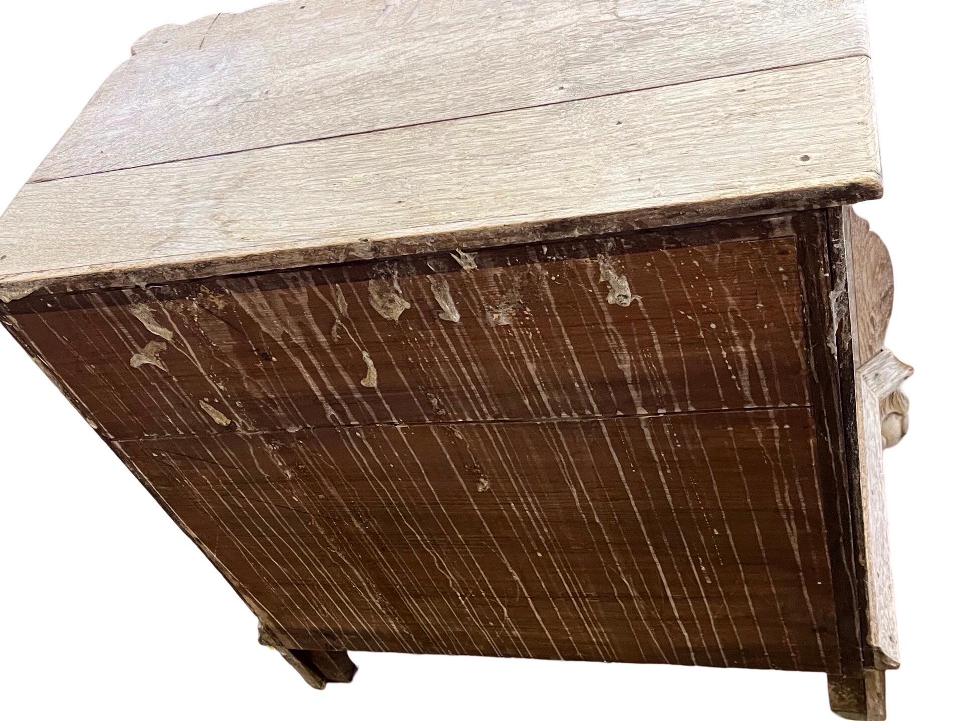 19th Century Dutch Bleached Oak Chest of Drawer 1