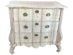 19th Century Dutch Bleached Oak Commode / Chest of Drawers