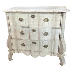 19th Century Dutch Bleached Oak Commode / Chest of Drawers