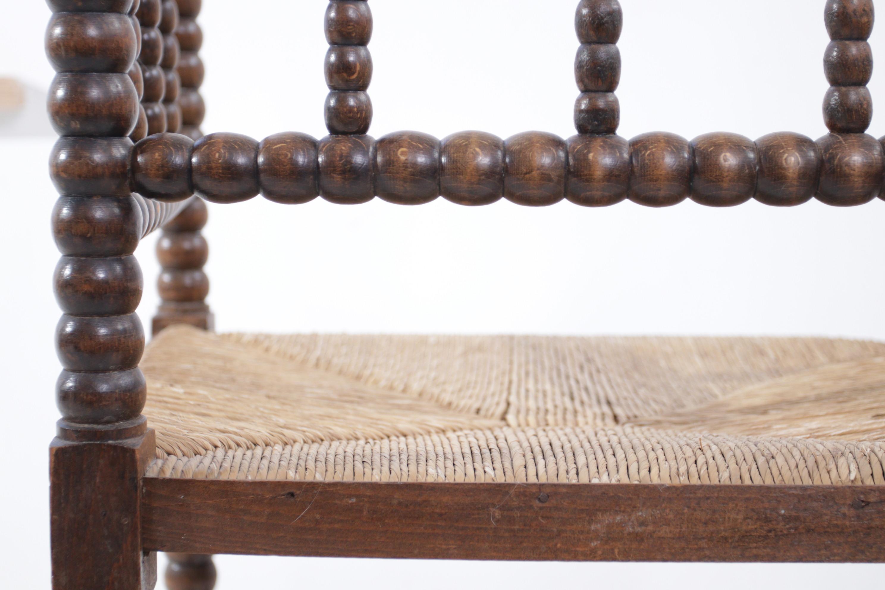 19th Century Dutch Bonnin Wooden Armchair For Sale 4