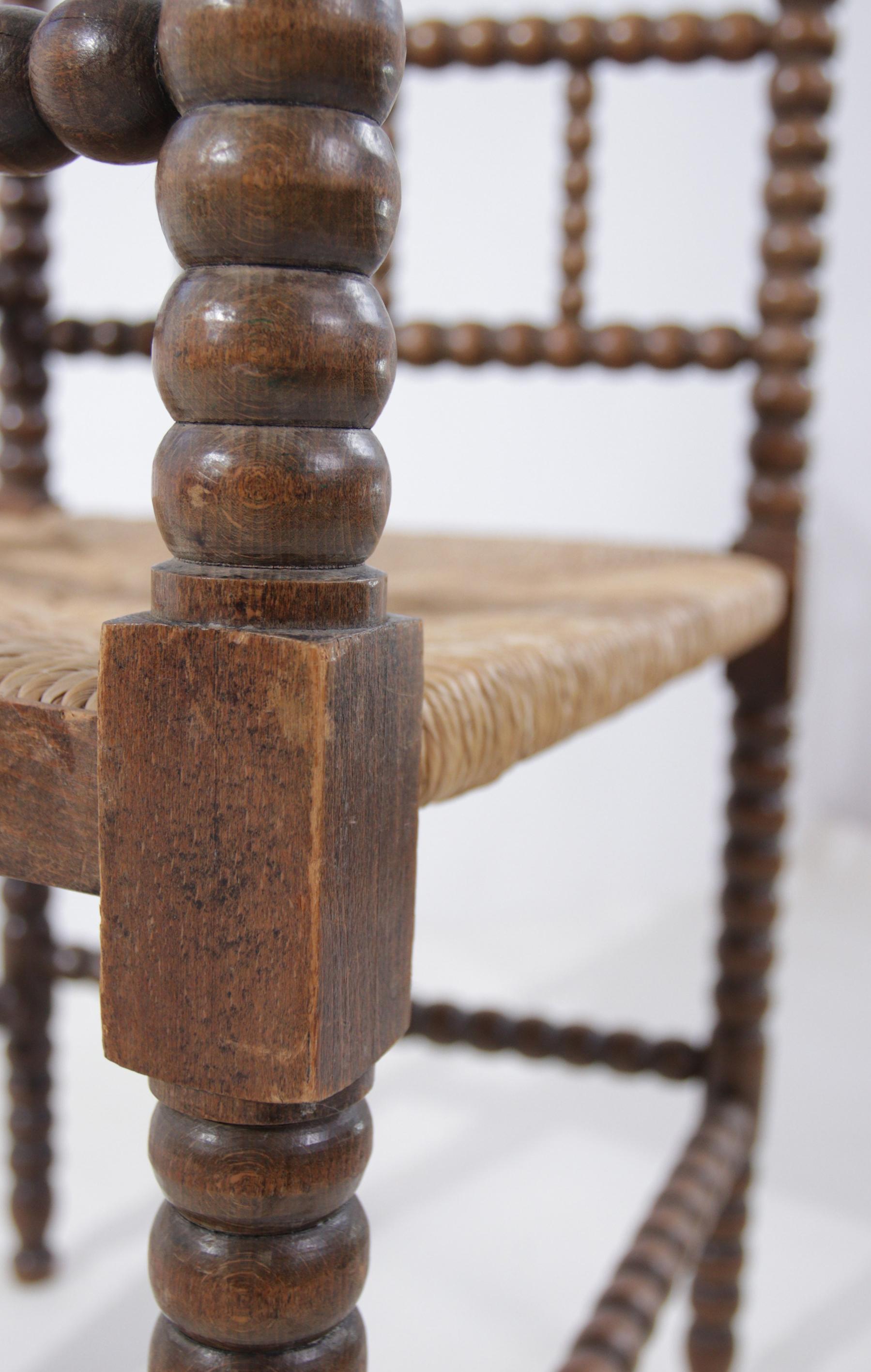 19th Century Dutch Bonnin Wooden Armchair For Sale 9