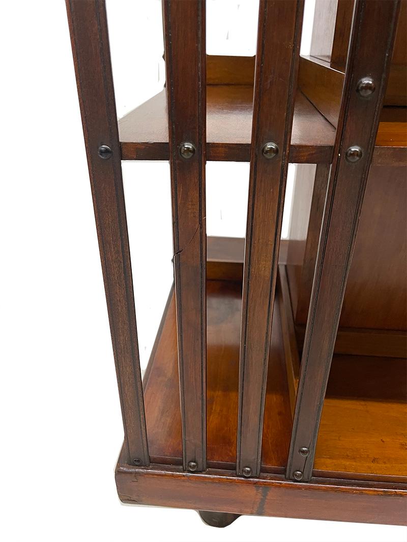 Wood 19th Century Dutch revolving bookcase, 1880 For Sale