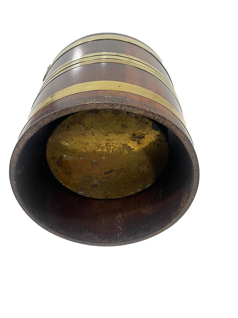19th Century Dutch brass bound water bucket For Sale 2