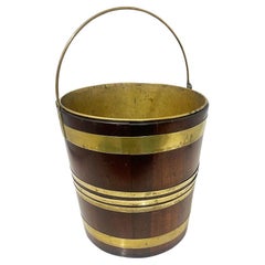 19th Century Dutch brass bound water bucket