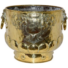 Antique 19th Century Dutch Brass Log Bucket