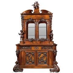 Bibliothèque de bureau néerlandaise du XIXe siècle