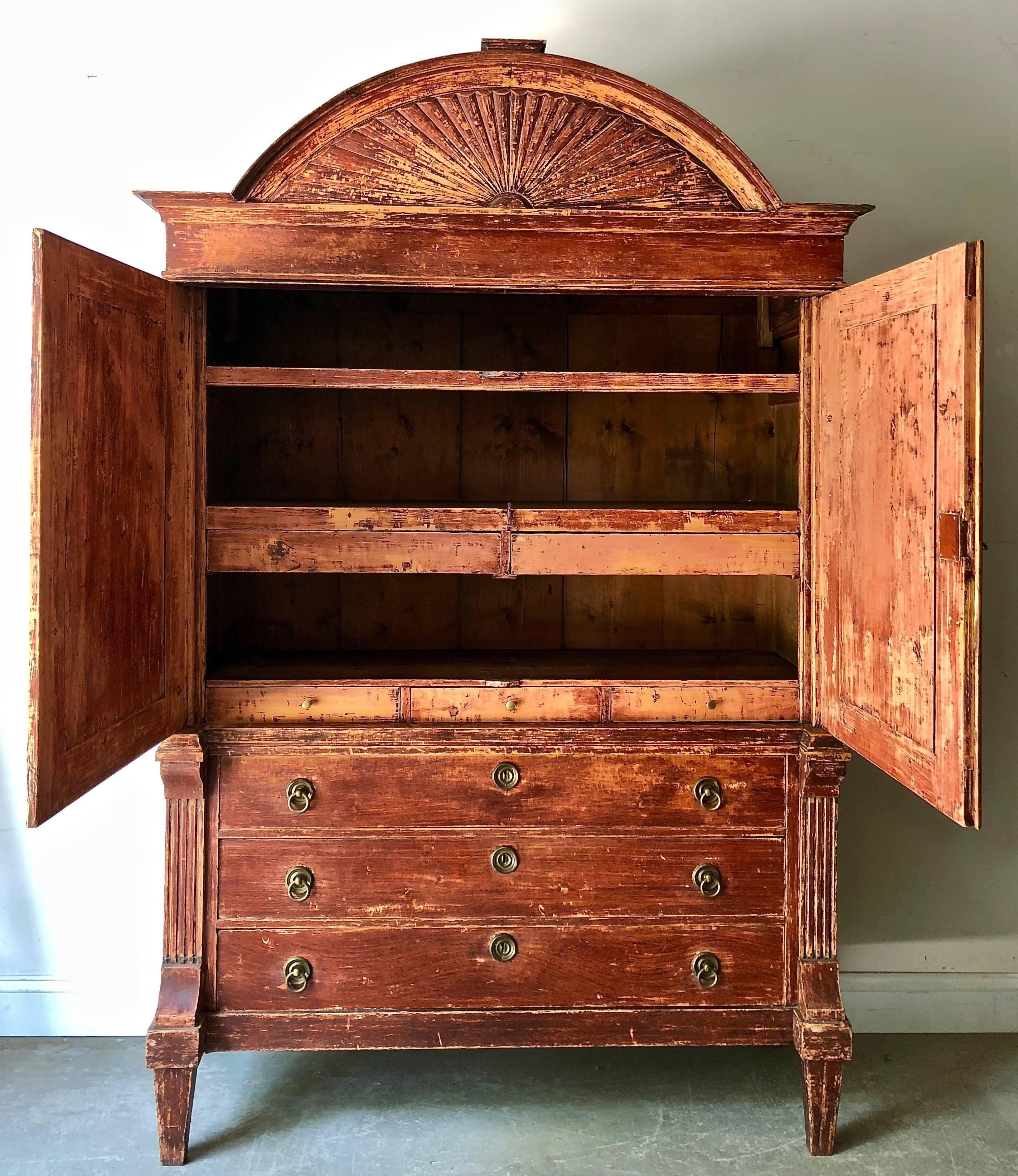 Hand-Carved 19th Century Dutch Cabinet