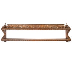 19th century Dutch Carved Oak Plate Rack