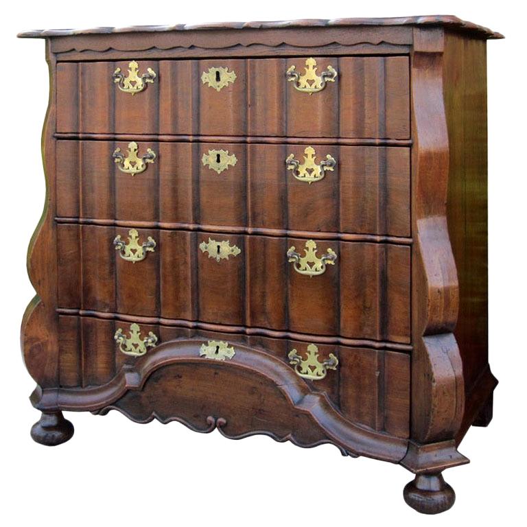 19th Century Dutch Chest with Four Drawers For Sale