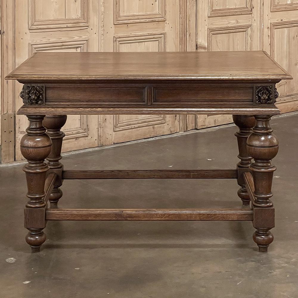 19th Century, Dutch colonial end table is the perfect choice for adding an Old World touch to any room! Use it in an entryway, library, bedroom, family room or anywhere a nicely sized surface and storage are needed, with the addition of timeless,