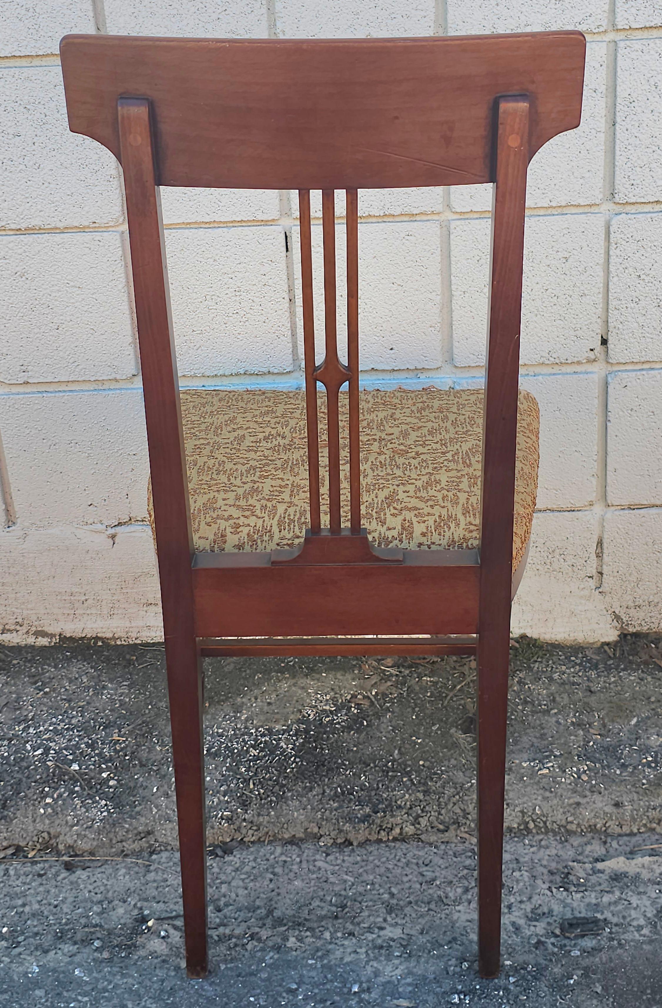19th Century Dutch Colonial Mahogany Marquetry Side Chair  For Sale 6