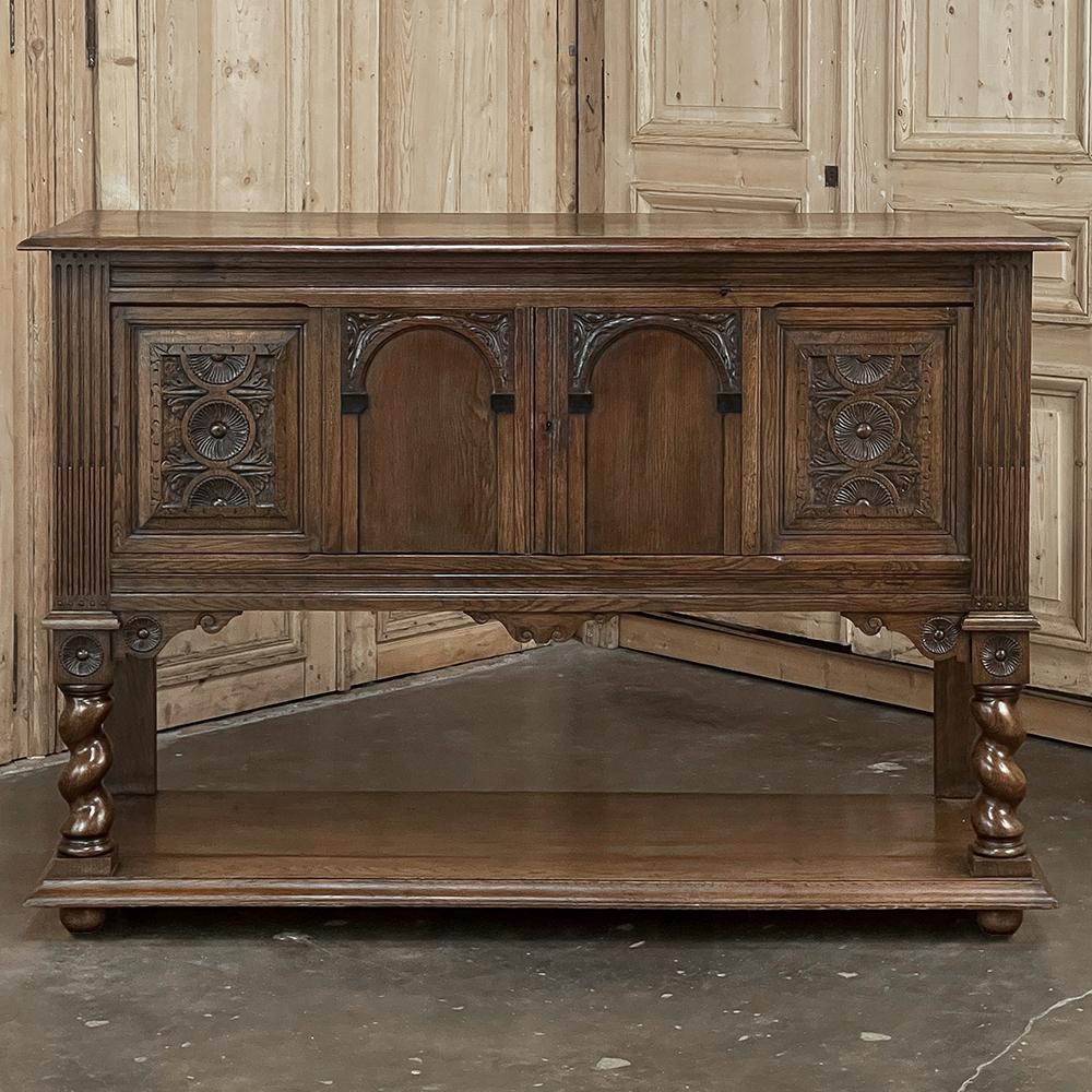 Olandese Buffet rialzato neoclassico olandese del XIX secolo di Coloni ~ Mobile in vendita