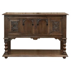 19th Century Dutch Colonial Neoclassical Raised Buffet ~ Cabinet