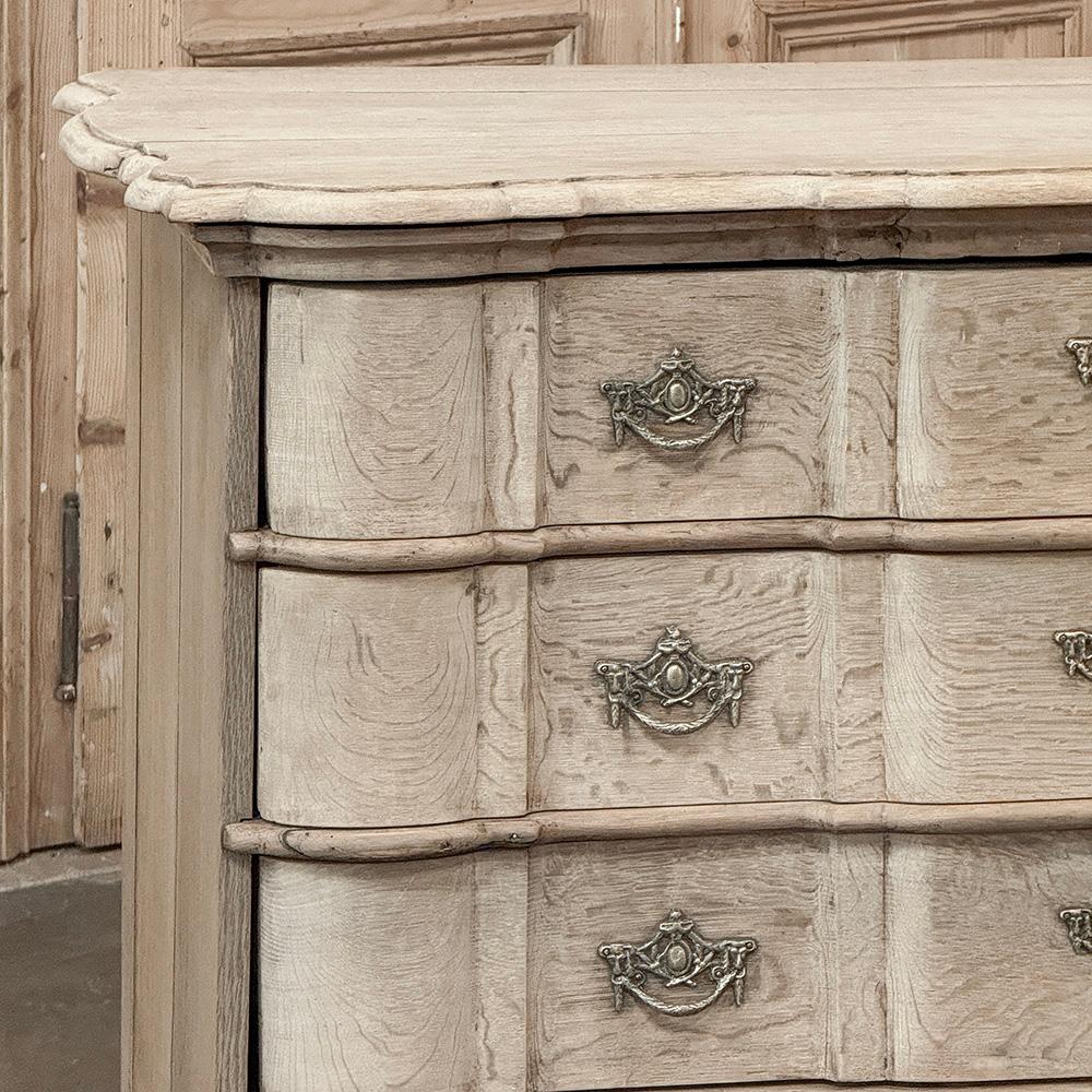 Fait main Commode à rayures du 19e siècle de style colonial hollandais en vente