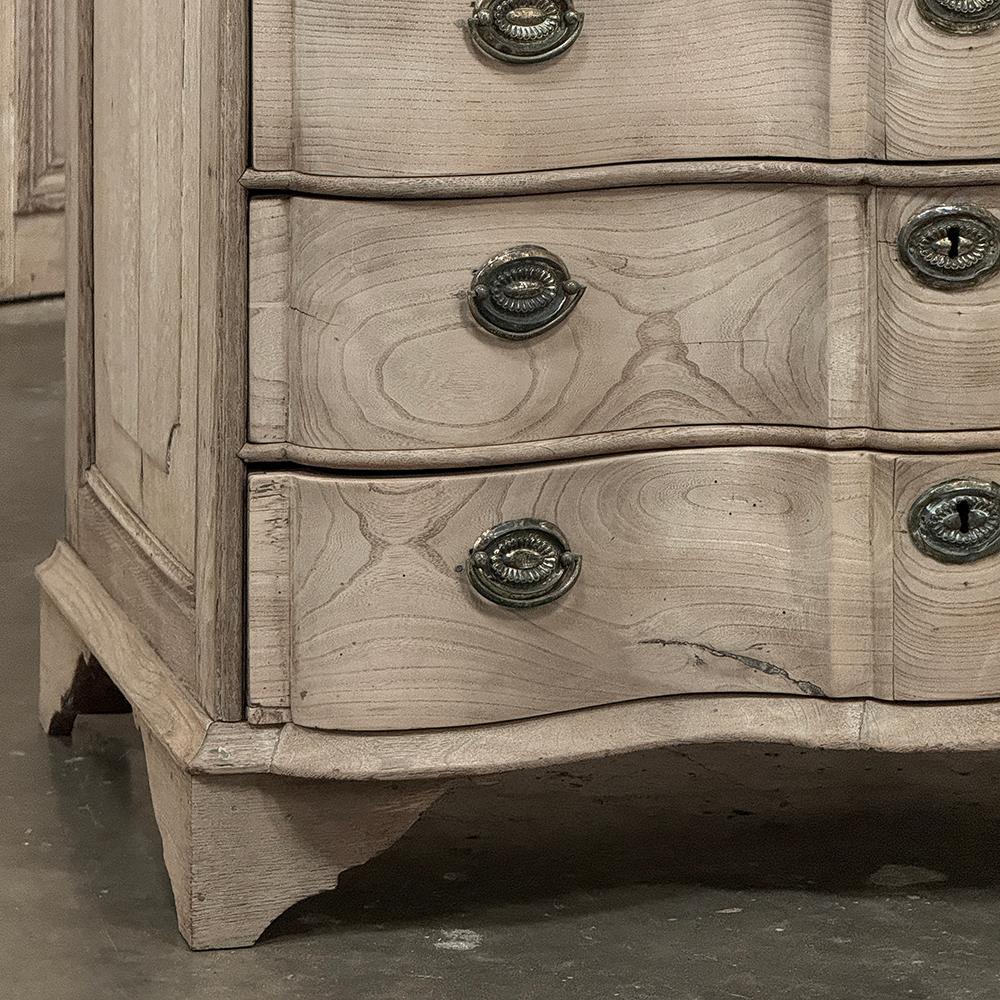 19th Century Dutch Colonial Stripped Oak Chest of Drawers For Sale 5