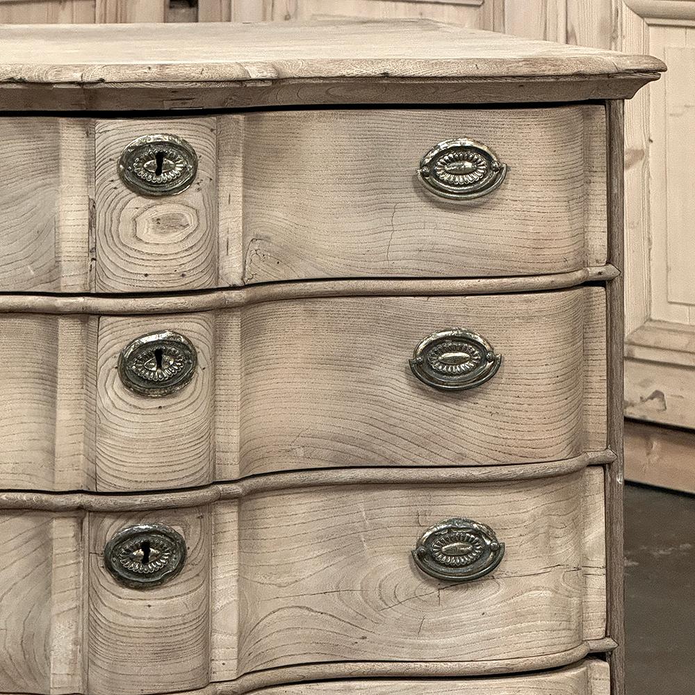 19th Century Dutch Colonial Stripped Oak Chest of Drawers For Sale 6