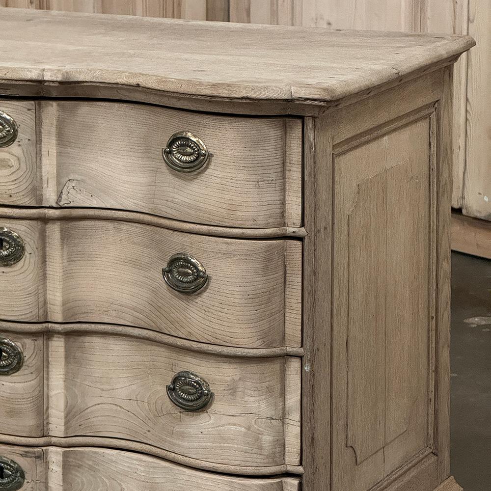 19th Century Dutch Colonial Stripped Oak Chest of Drawers For Sale 8