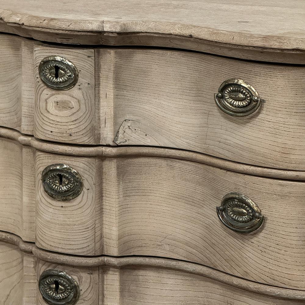 19th Century Dutch Colonial Stripped Oak Chest of Drawers For Sale 12