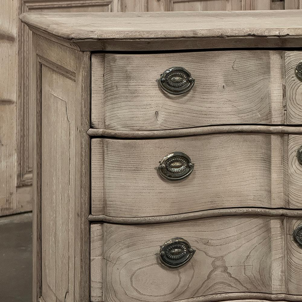 19th Century Dutch Colonial Stripped Oak Chest of Drawers For Sale 4