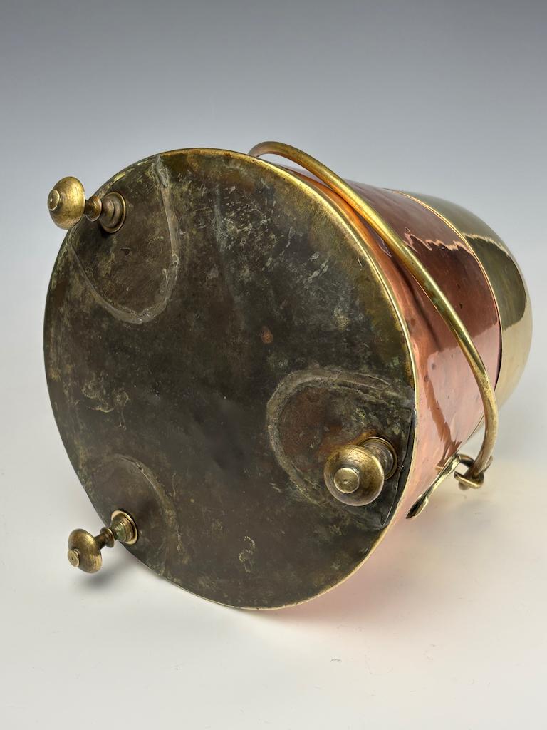 Pentola olandese in rame e ottone del XIX secolo (pentola a fiamma) in vendita 11