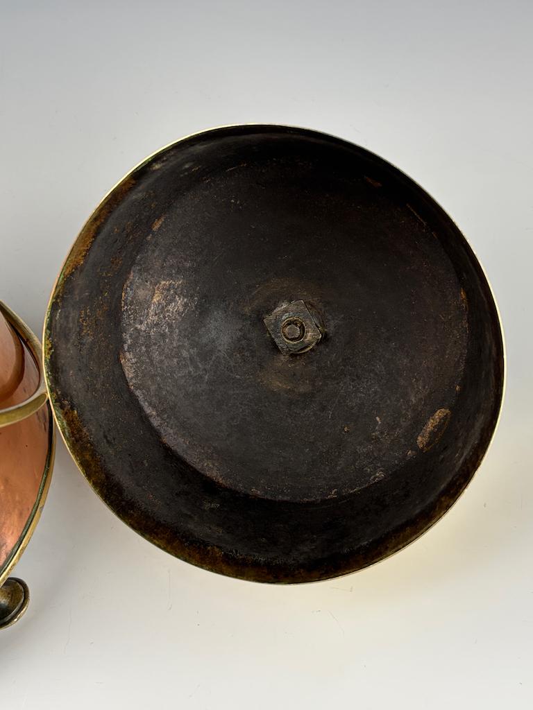 Pentola olandese in rame e ottone del XIX secolo (pentola a fiamma) in vendita 4