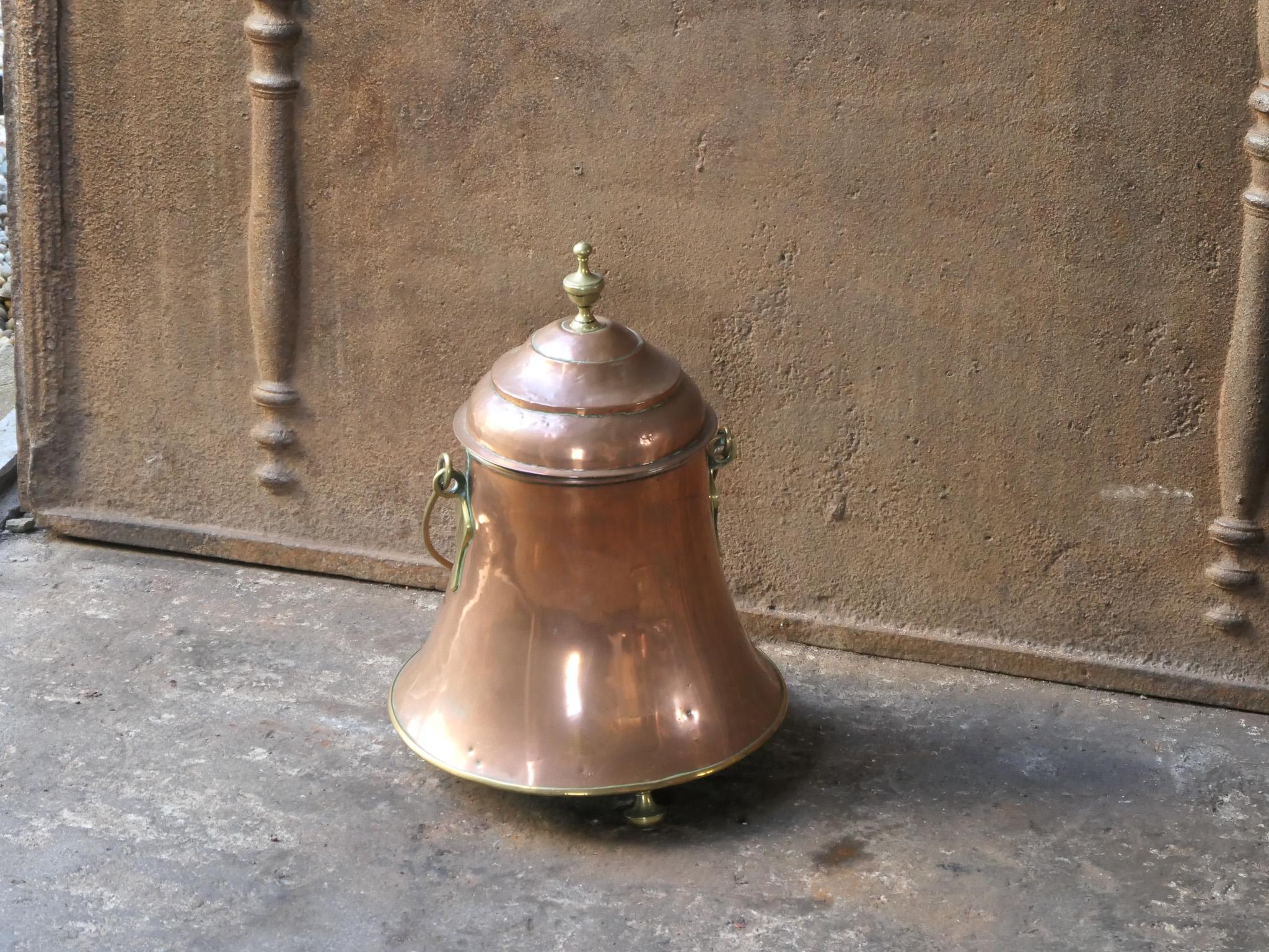 Vaso di spegnimento in rame e ottone olandese del XIX secolo In condizioni buone in vendita a Soest, NL