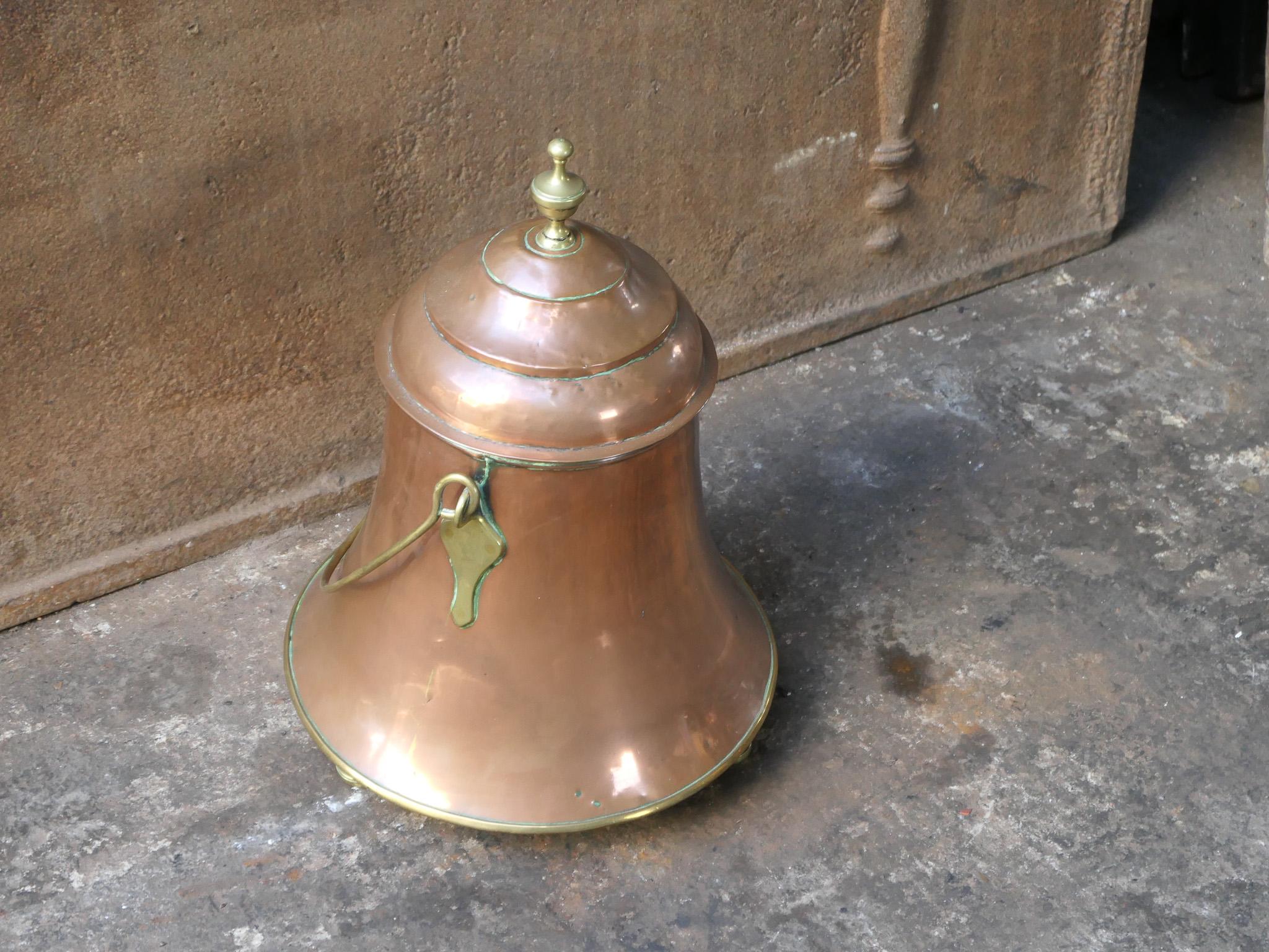 Ottone Vaso di spegnimento in rame e ottone olandese del XIX secolo in vendita