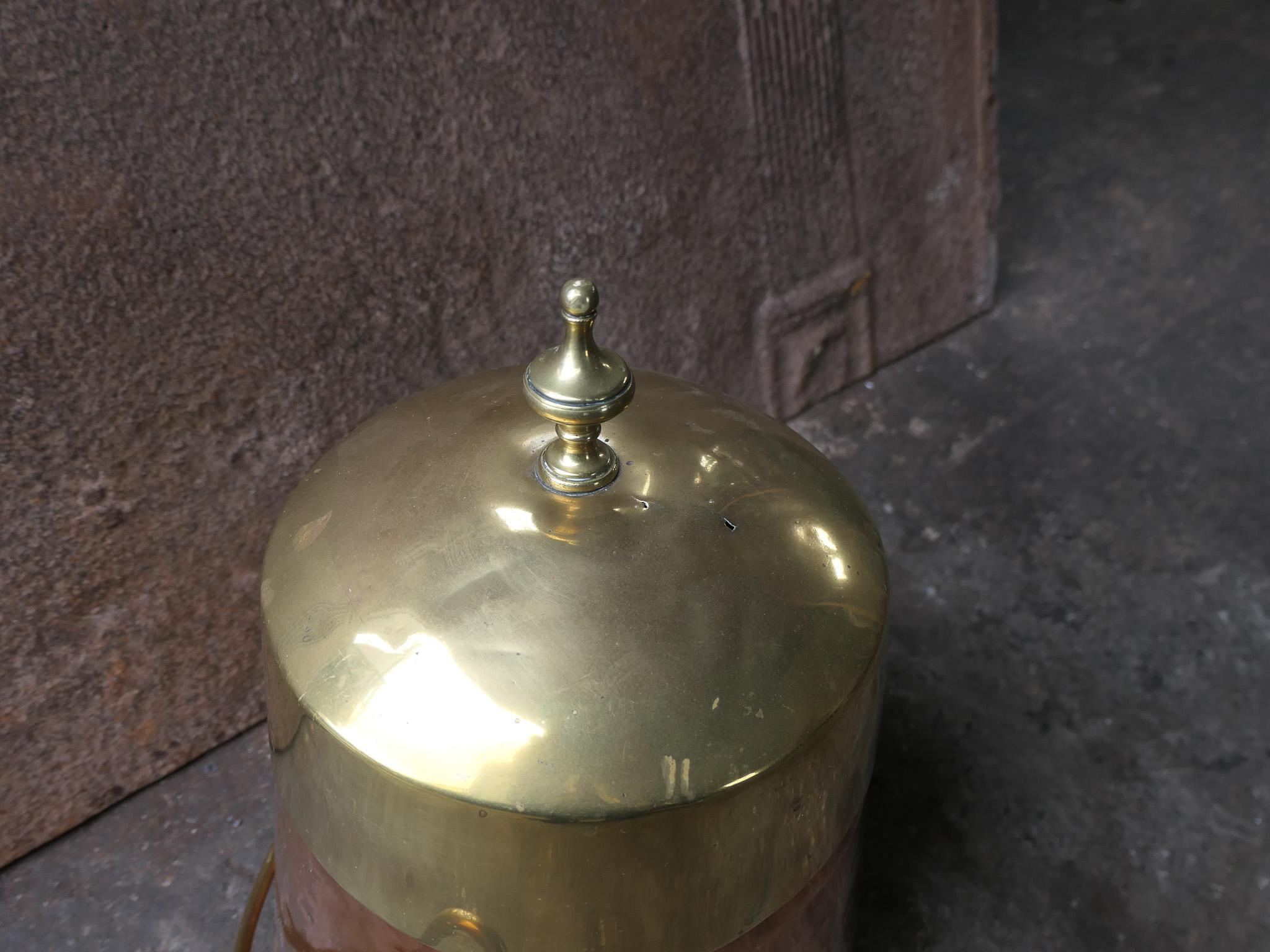 19th Century Dutch Copper and Brass Doofpot For Sale 3