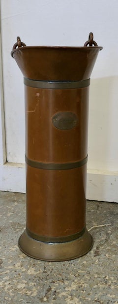 19th Century Dutch Copper Oil Can   19th Century Dutch Copper Oil Can or Kan