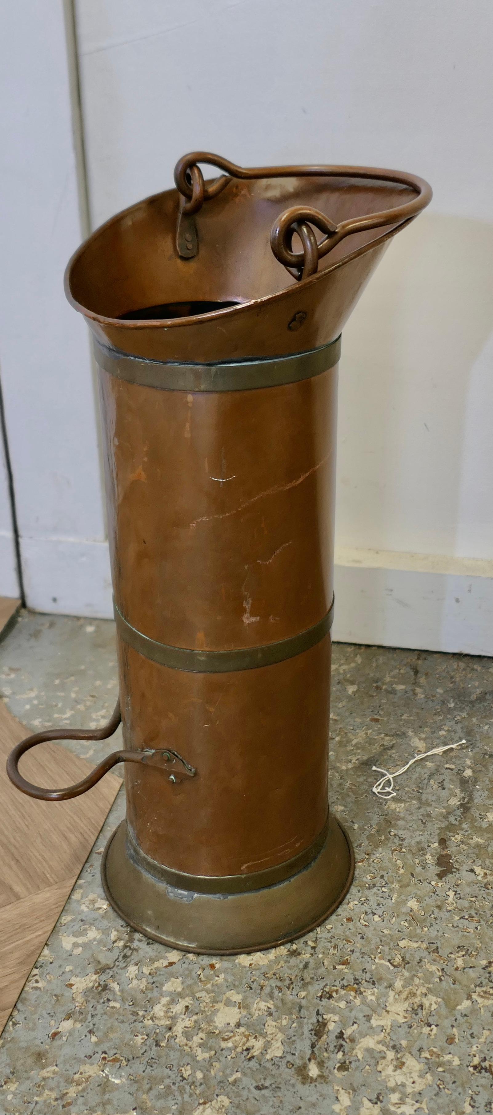 19th Century Dutch Copper Oil Can   19th Century Dutch Copper Oil Can or Kan For Sale 1