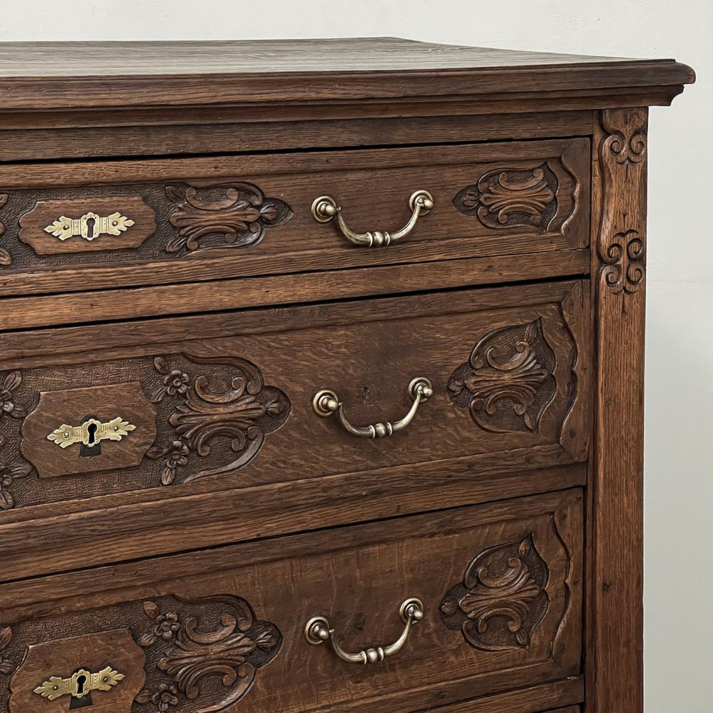 19th Century Dutch Country French Commode ~ Chest of Drawers For Sale 7