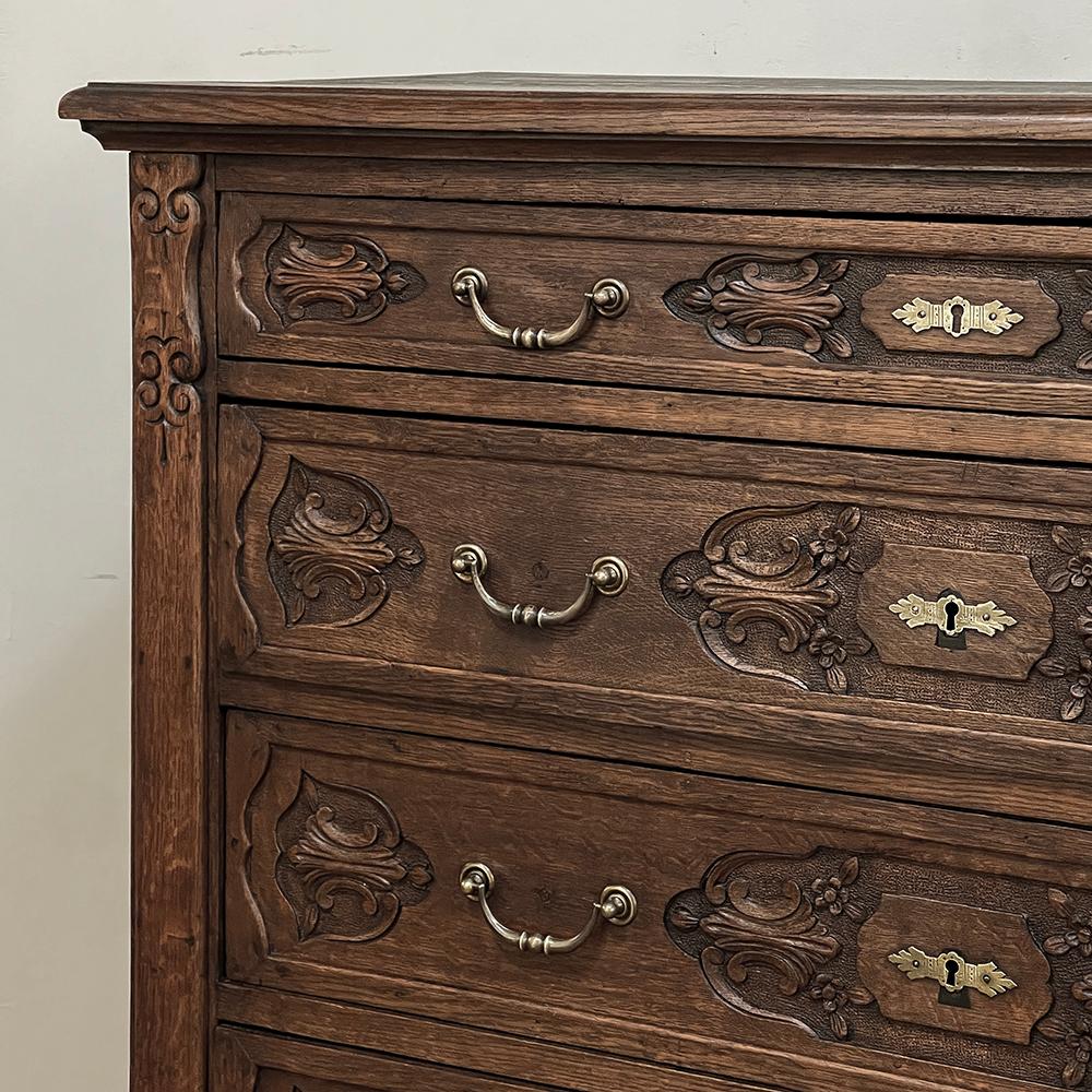 19th Century Dutch Country French Commode ~ Chest of Drawers For Sale 12