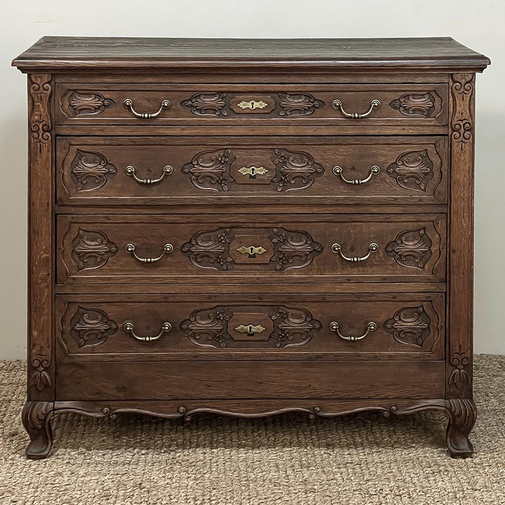 19th Century Dutch Country French Commode ~ Chest of Drawers In Good Condition For Sale In Dallas, TX