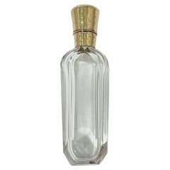 Niederländische Parfümflasche aus Kristall und Gold aus dem 19. Jahrhundert von H.A.M. van Tongeren, 1870er Jahre