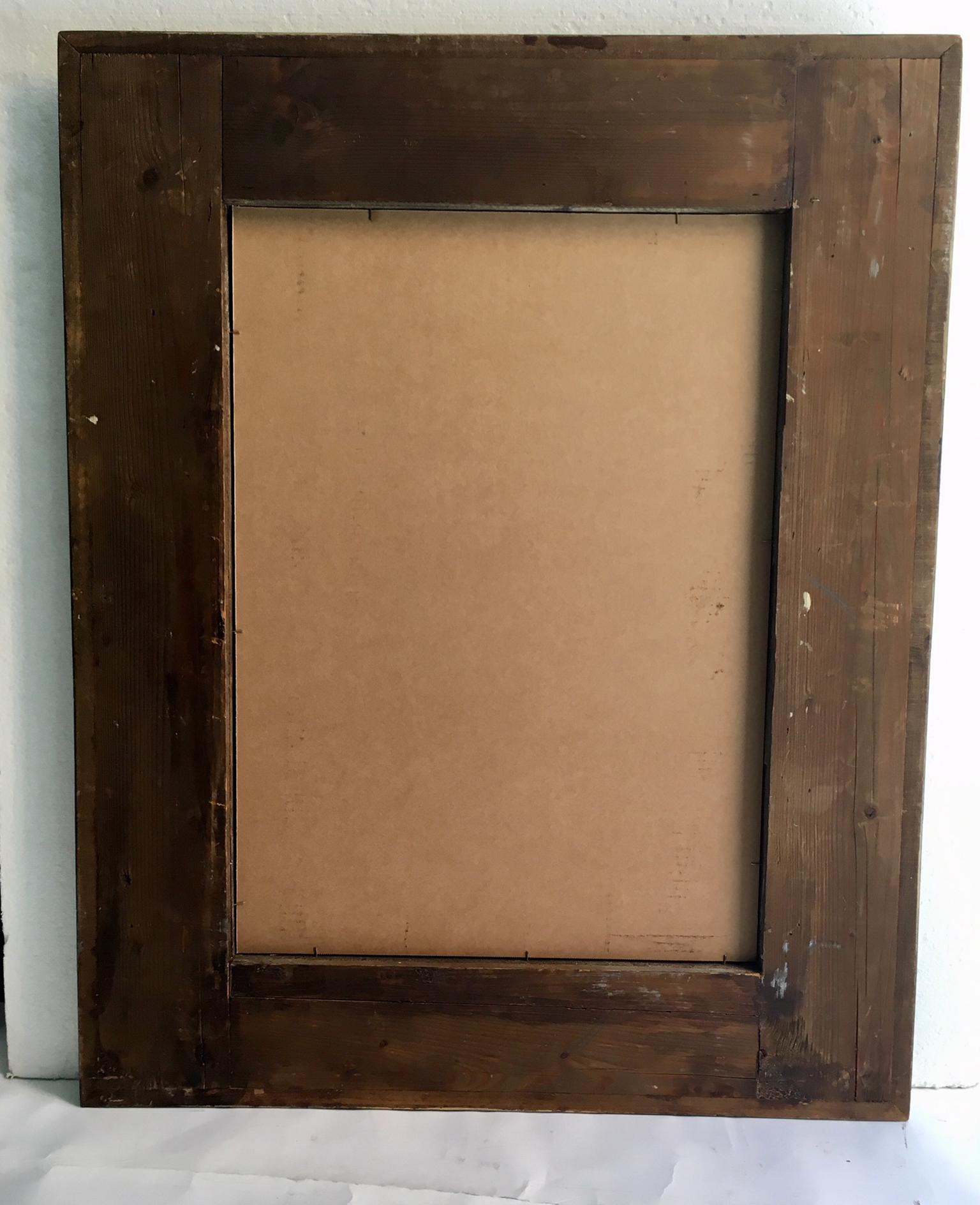 19th Century Dutch Ebonized Mirror In Good Condition In Madrid, ES