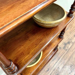 19th Century Dutch, Elm Hand Turned Bowls; Original Paint