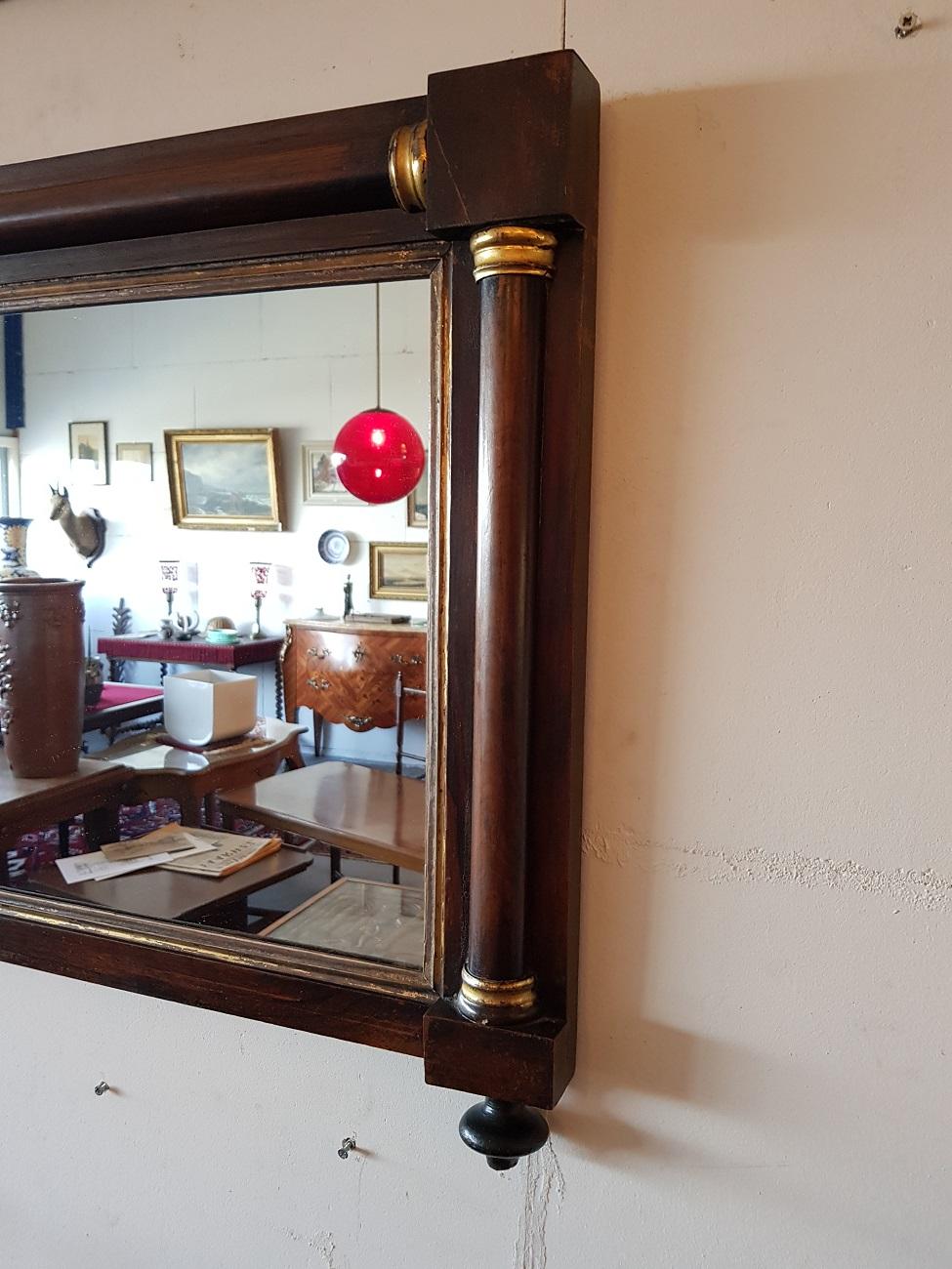 19th Century Dutch Empire Style Mirror In Good Condition In Raalte, NL