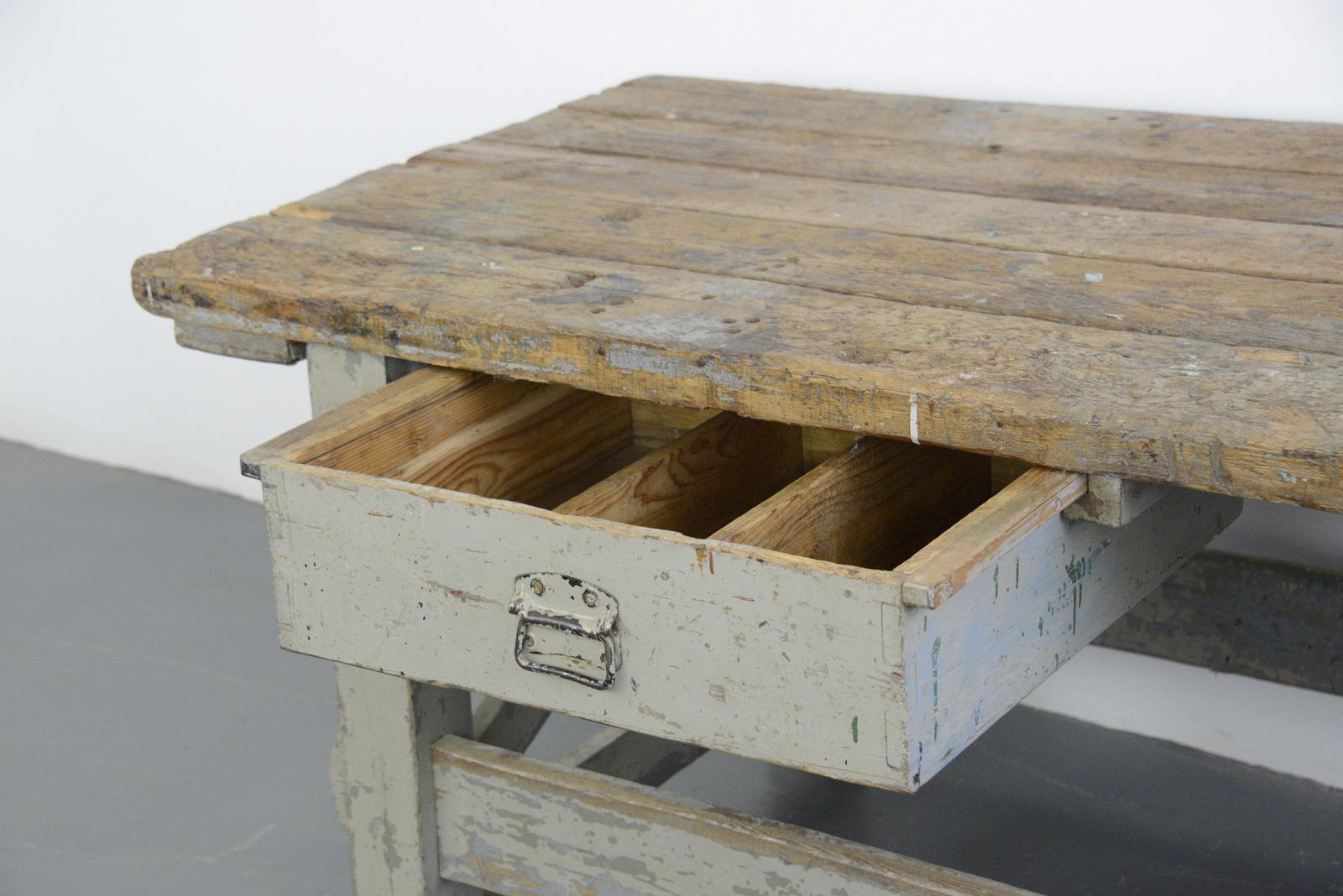 19th Century Dutch Farm Workbench 2