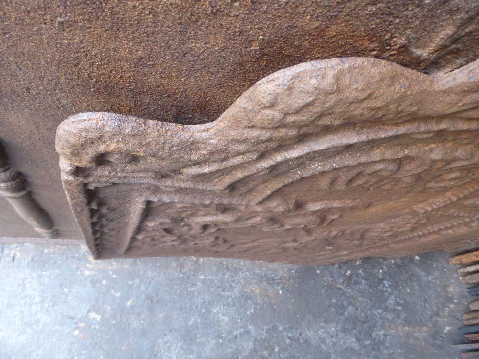 19th Century Dutch 'David's Punishment' Fireback / Backsplash For Sale 2