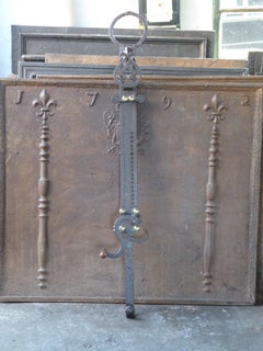 19th Century Dutch Fireplace Trammel or Pot Hanger