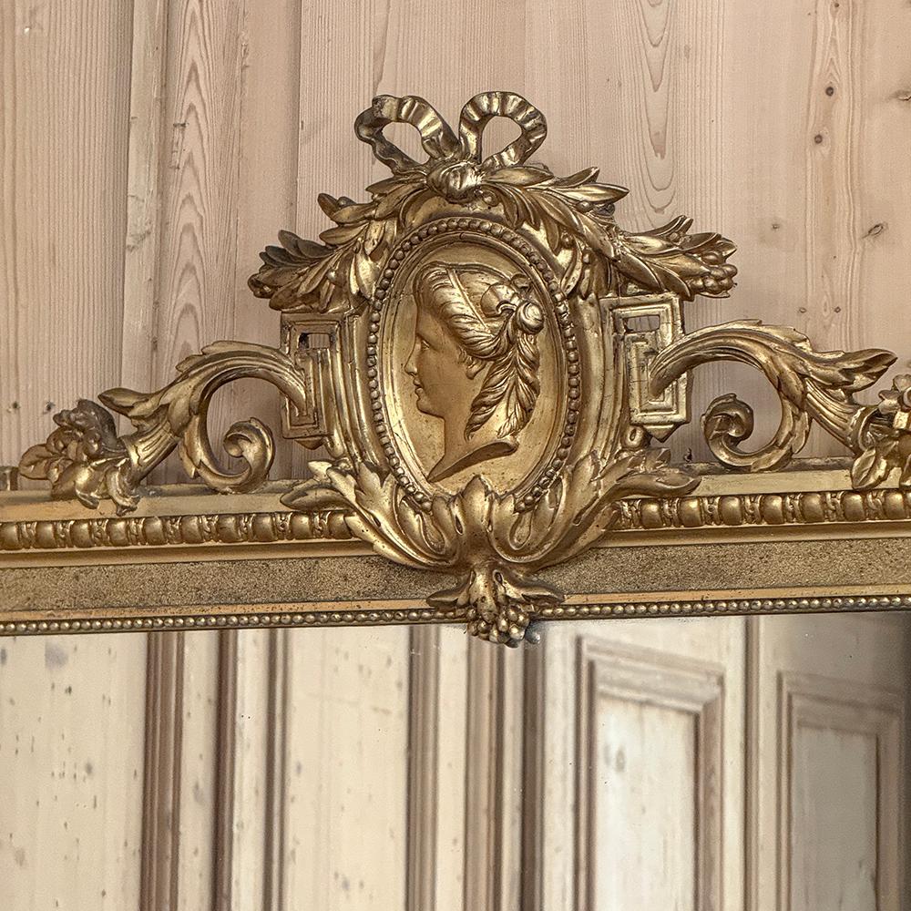 19th Century Dutch Gilded Mirror in the French Louis XVI Style For Sale 7