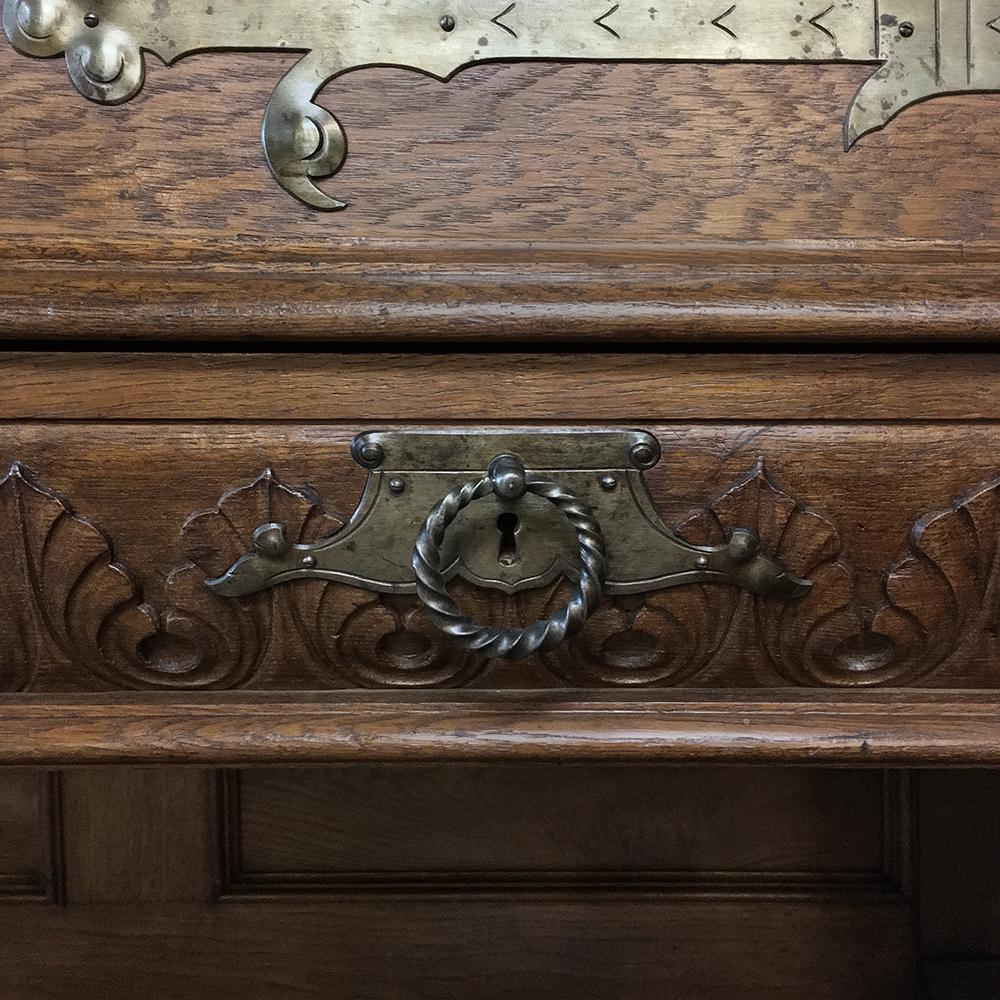 19th Century Dutch Hand Carved Renaissance Raised Cabinet For Sale 4