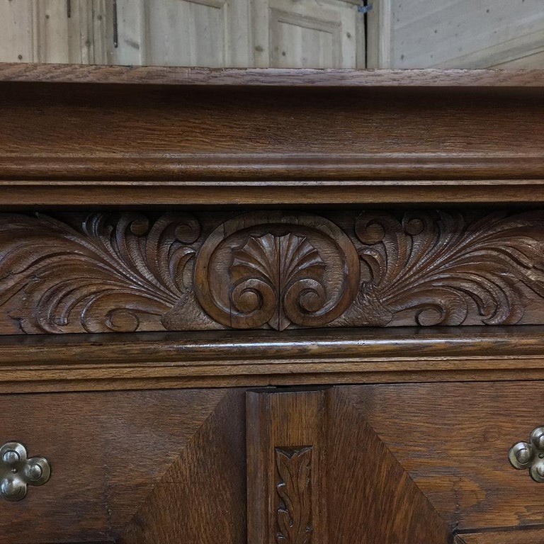 19th Century Dutch Hand Carved Renaissance Raised Cabinet For Sale 3